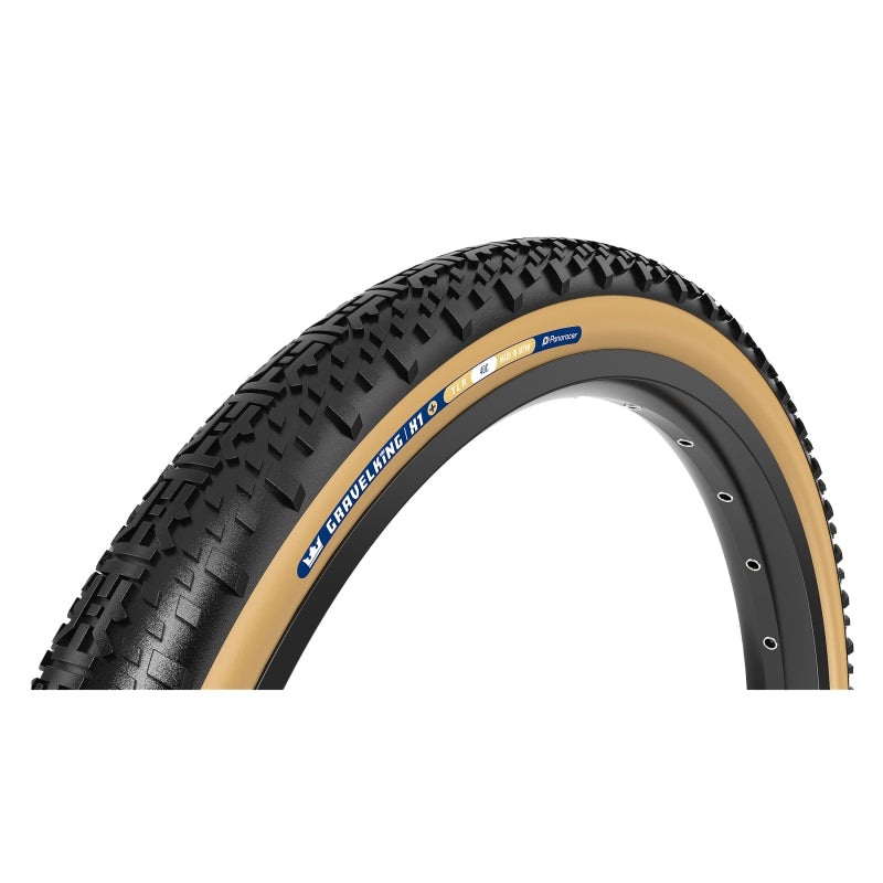 Panaracer GravelKing X1 Plus Tire – 700 x 45 Tubeless Folding Black/Brown
