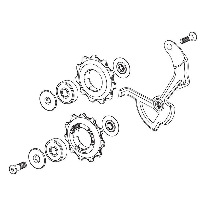 SRAM Rival Medium Cage/Pulley Kit Black