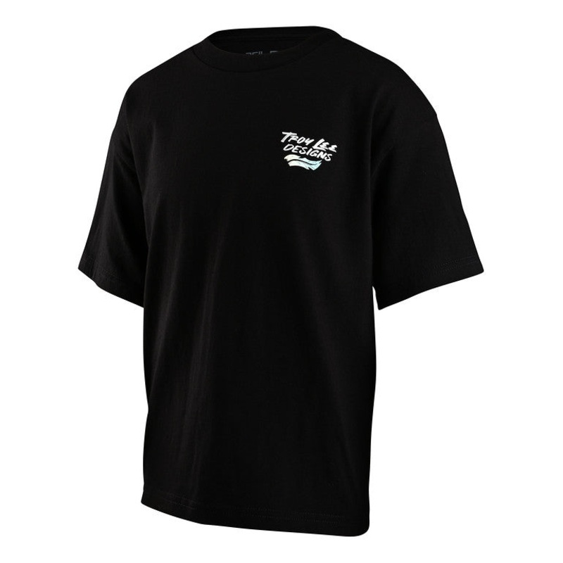 Troy Lee Designs Feathers Short Sleeve Tee – Youth – Black