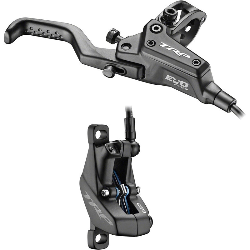 TRP EVO Pro HD-M9040 Disc Brake Lever – Right/Front Rear 1900mm Hose Post Mount 4-Piston BLK