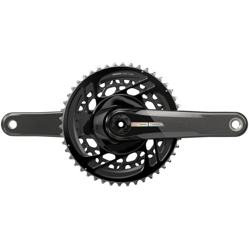 SRAM Force Crankset – 175mm, 2x 12-Speed, 46/33t, Direct Mount, DUB Spindle Interface, Iridescent Gray, D2