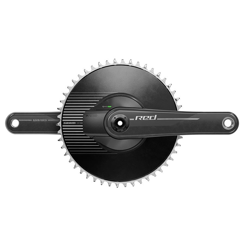 SRAM RED 1 AXS Power Meter Crankset –  165mm 12-Speed 50t Aero Chainring 8-Bolt Direct Mount DUB Spindle Interface Natural Carbon E1
