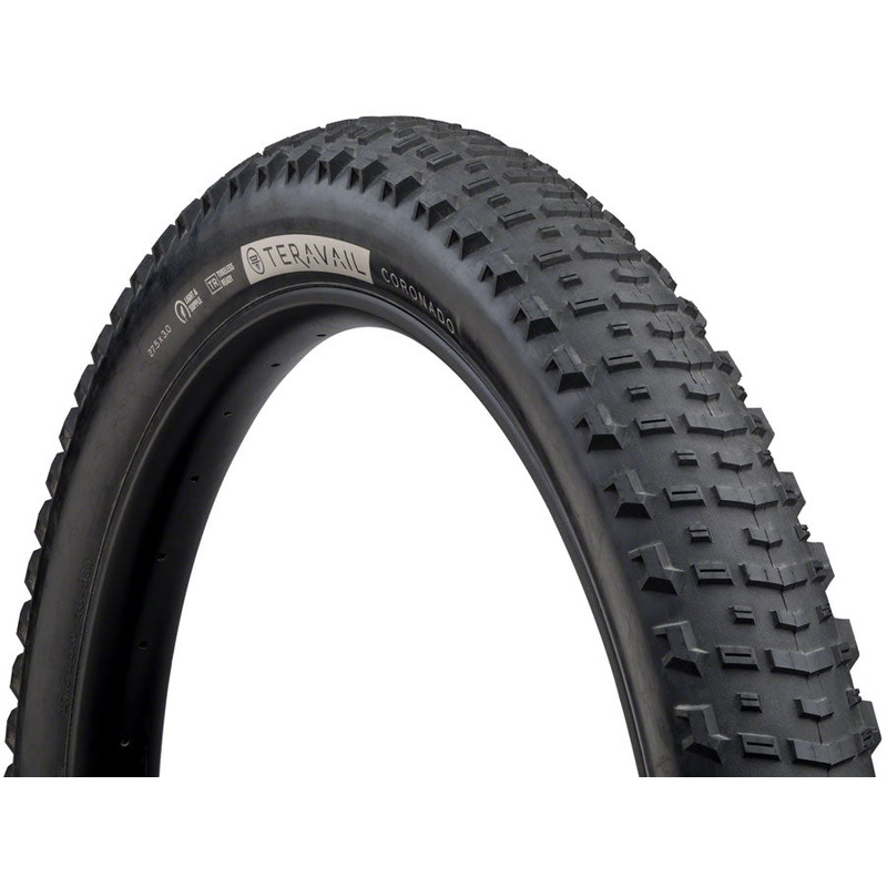 Teravail Coronado Tire – 27.5 x 3 Tubeless Folding BLK Durable Fast Compound