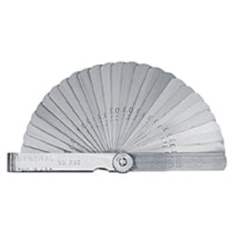 General Tools Feeler Gauge Set, 26-Leaf (.0015-.025″)