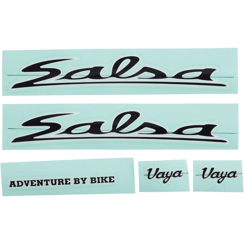 Salsa Vaya Travel Decal Set Black