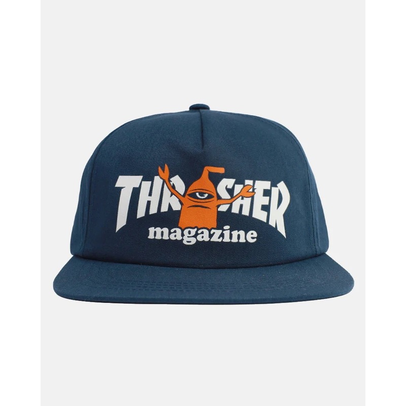 Thrasher x Toy Machine Sect Cap Navy