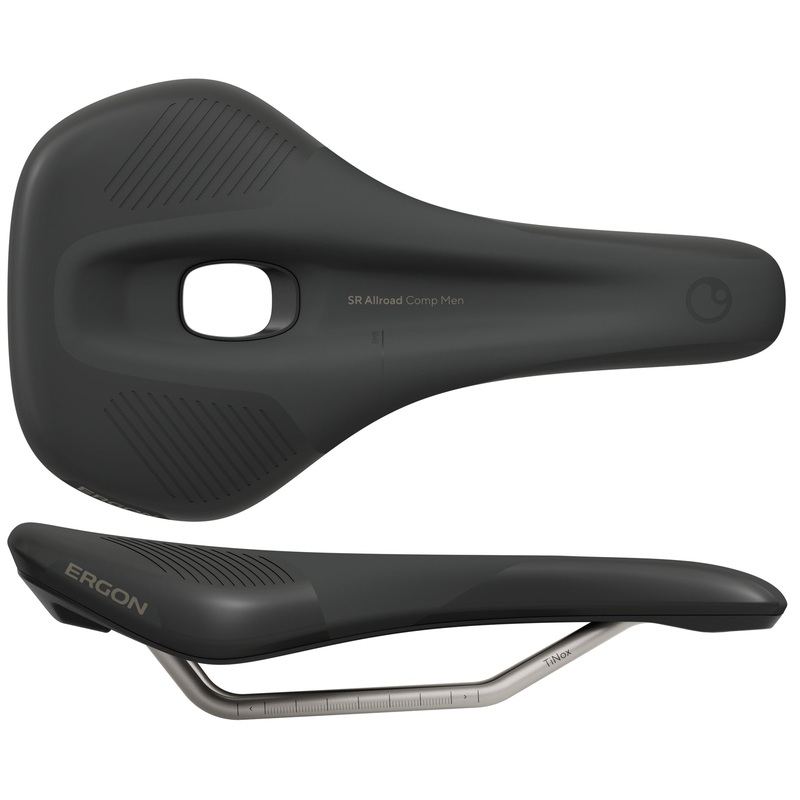Ergon SR Allroad Comp Saddle – TiNox SL Black Mens Medium/Large