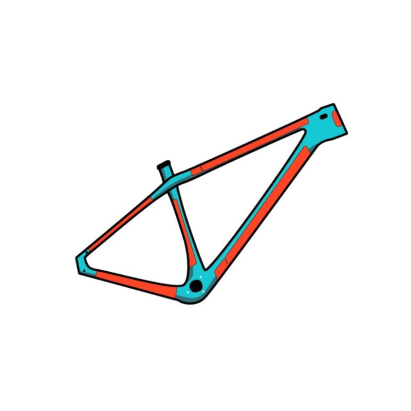 RideWrap Covered Hardtail MTB Frame Protection Kit