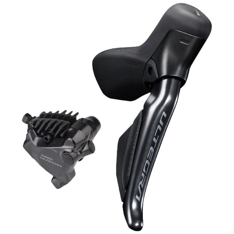 Shimano Ultegra ST-R8170E Di2 Shift/Brake Lever BR-R8170 Hydraulic Disc Brake Caliper – Right/Rear 12-Speed Flat Mount BLK