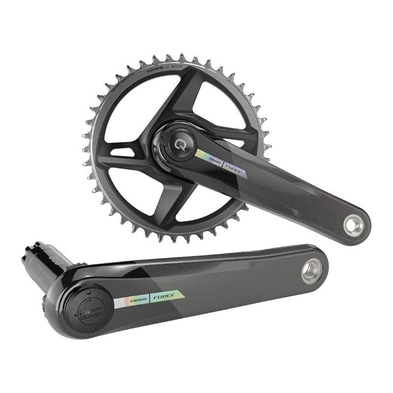 SRAM Force 1 AXS Wide Power Meter Crankset – 172.5mm 12-Speed 40t Direct Mount DUB Spindle Interface Iridescent Gray D2