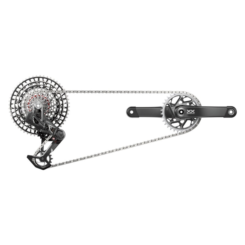 SRAM XX SL T-Type Eagle Transmission Groupset – 170mm Crank 34t Chainring AXS POD Controller 10-52t Cassette Rear Derailleur Chain