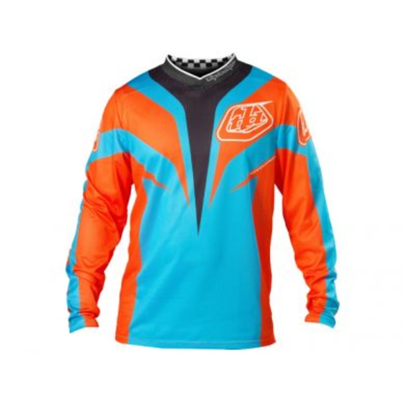 Troy Lee 2013 GP Air BMX Race Jersey-Mirage Blue/Orange