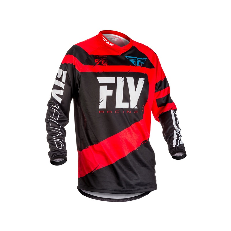 Fly Racing 2018 F-16 BMX Race Jersey-Red/Black