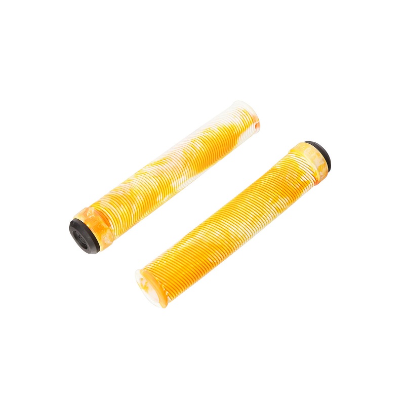 SAVAGE V.2 GRIPS NO FLANGE ORANGE / WHITE SWIRL