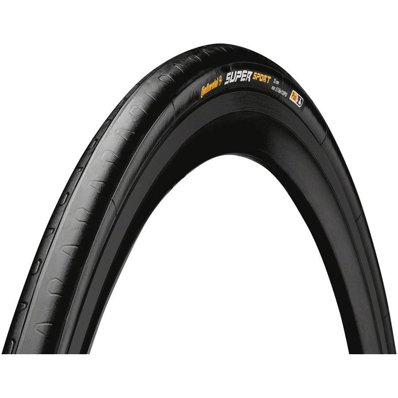 Continental Super Sport Plus Tire – 700 x 23 Clincher Folding BLK Plus Breaker