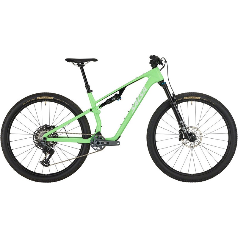 Salsa Spearfish C Deluxe GX AXS Transmission Bike – 29″ Carbon Citrus Green X-Small