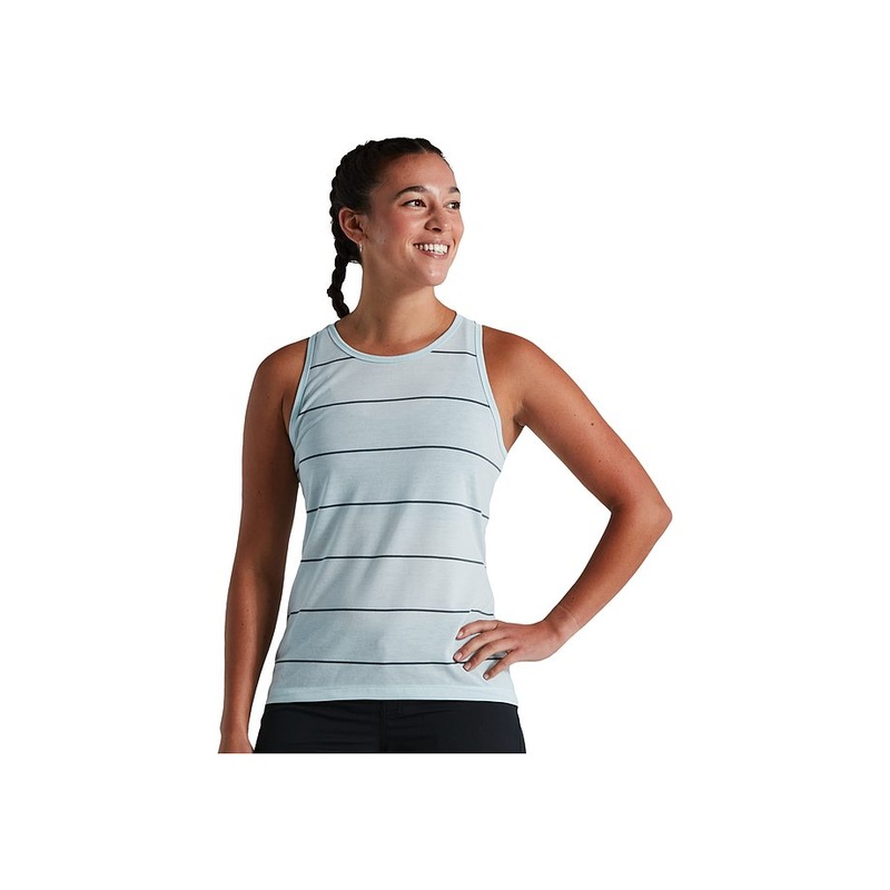 Specialized trail stripe tank wmn ice blue l