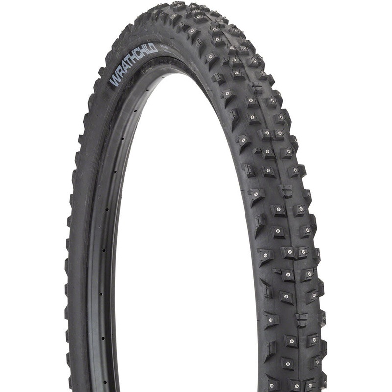 45NRTH Wrathchild Tire – 29 x 2.6, Tubeless, Folding, Black, 60 TPI, 252 Concave Carbide Studs
