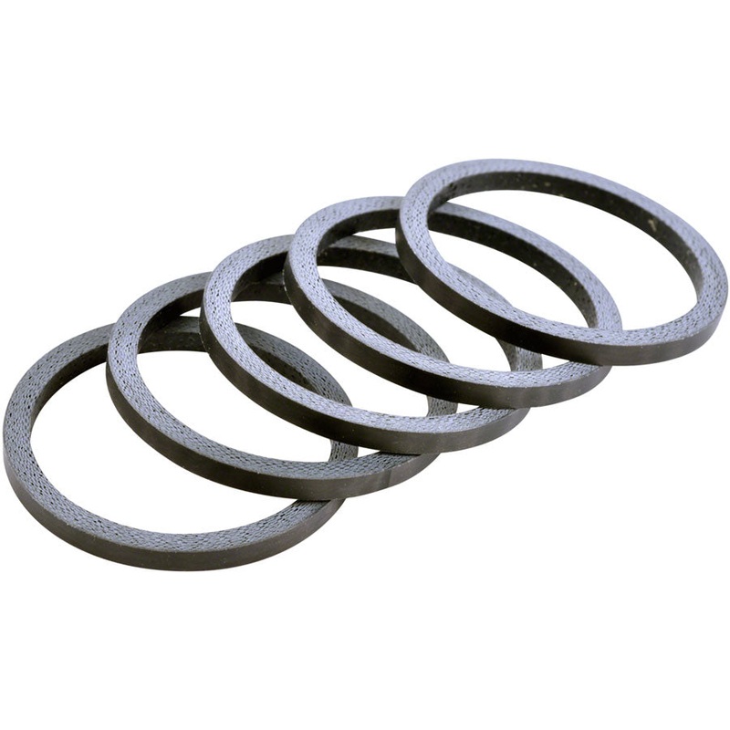 Wheels Manufacturing Carbon Headset Spacer – 1-1/8″, 2.5mm, Matte, 5-pack
