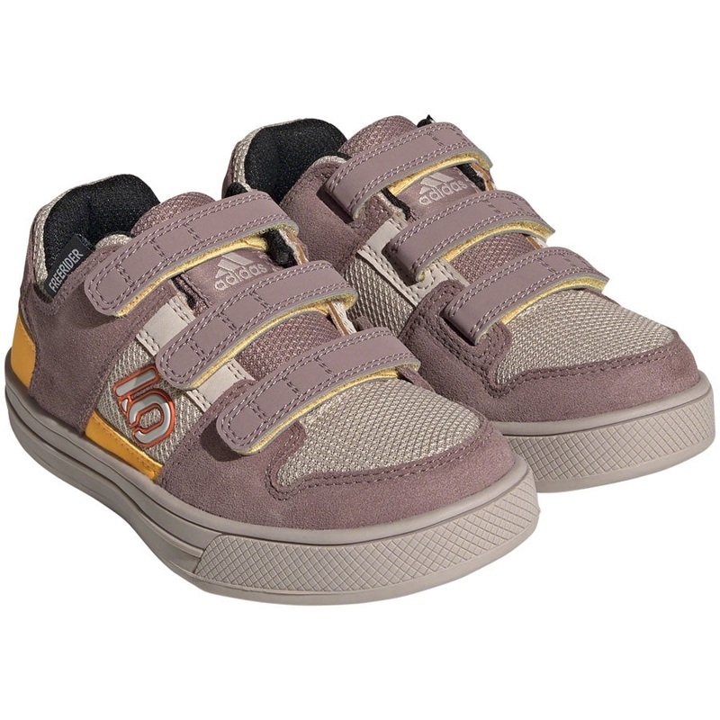 Five Ten Freerider VCS Flat Shoes – Kids Wonder Taupe/Gray One/Solar Gold 5