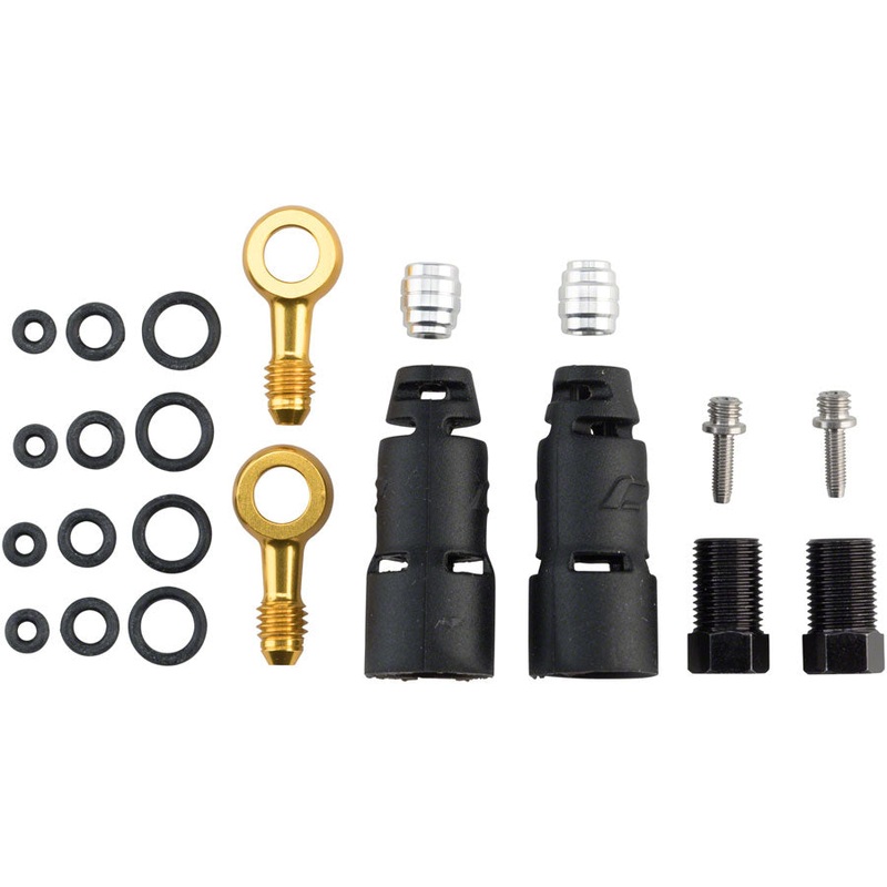 Jagwire Pro Quick-Fit Adapters for Hydraulic Hose – Fits SRAM Code R/RSC and Level TLM/Ultimate