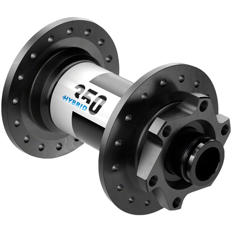 DT Swiss 350 Hybrid Front Hub – 15 x 110mm 6-Bolt Black 36h