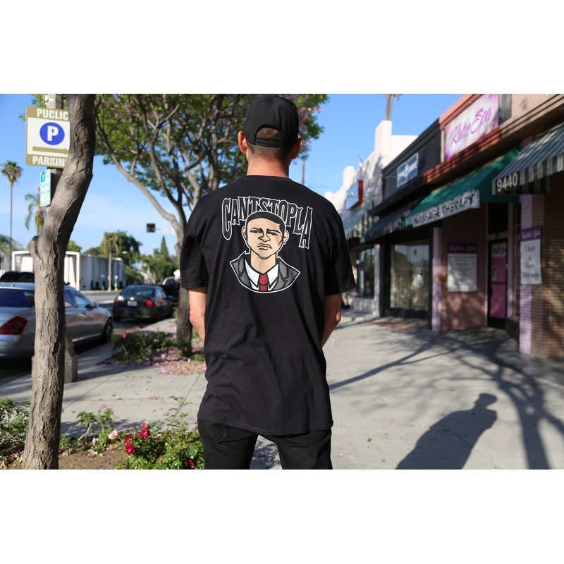 Stacked Cant Stop LA T-shirt Black