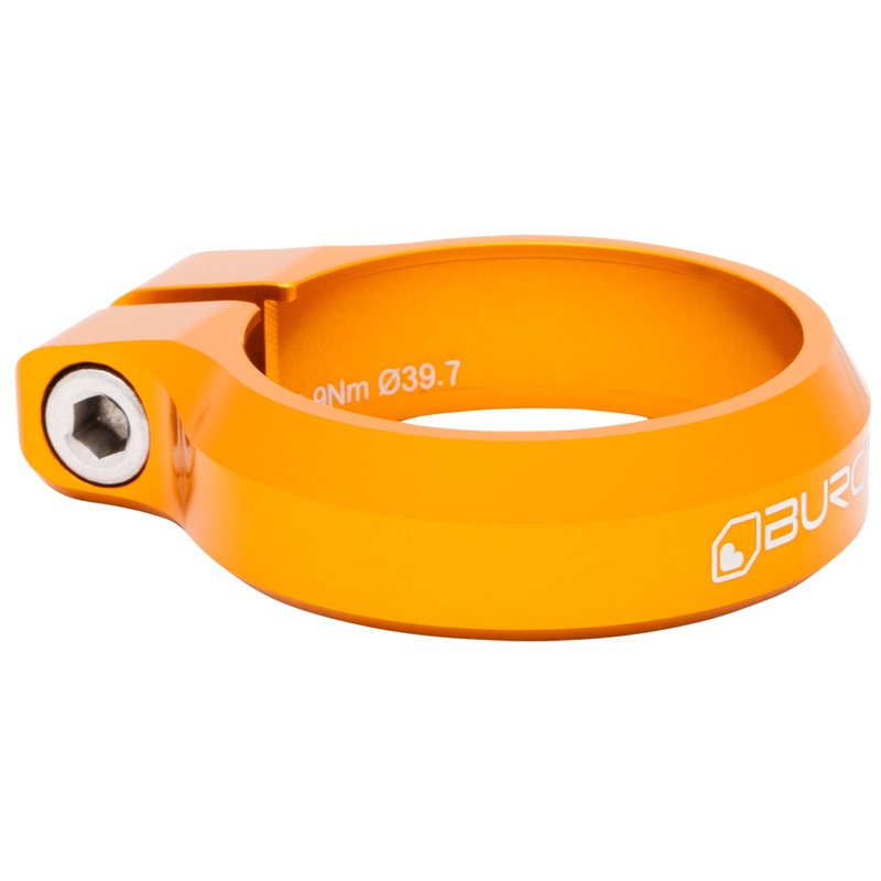 Burgtec Seat Clamp – 39.7mm Diameter – Iron Bro Orange