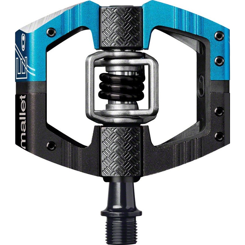 Crank Brothers Mallet Enduro Pedals – Dual Sided Clipless Platform Aluminum 9/16″ Blue/BLK