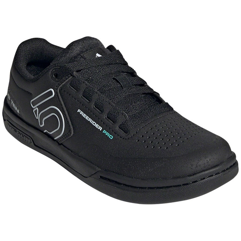 Five Ten Freerider Pro Flat Shoes – Womens Core BLK / Crystal White / Acid Mint 6