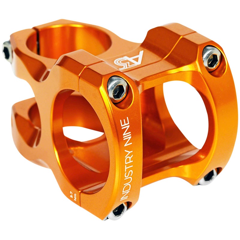 Industry Nine A318 Stem – 40mm, 31.8mm Clamp, +/-4.4, 1 1/8″, Aluminum, Orange
