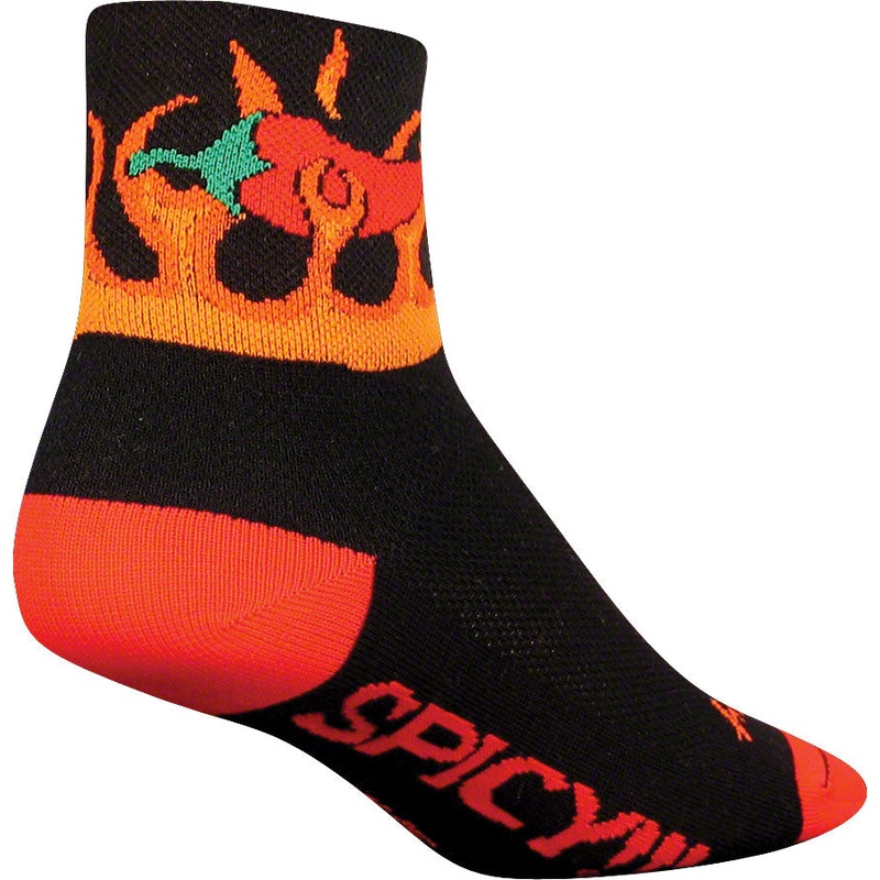 SockGuy Classic Spicy Socks – 3 inch, Black, Small/Medium