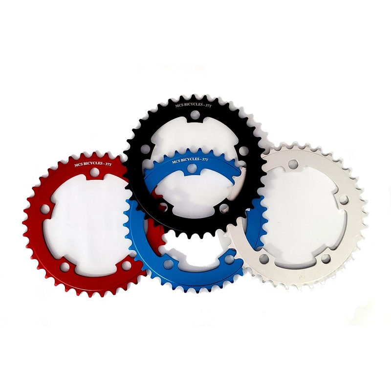 MCS 36t BMX Chainring – Red – 110mm 5-bolt – USA Made