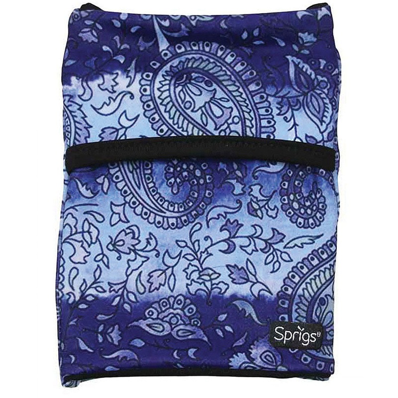 Sprigs Banjees 2-Pocket Wrist Wallet in Purple Paisley – Secure Money & Document Carrier