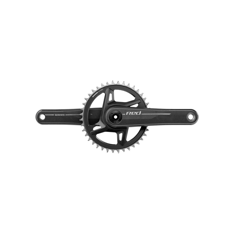 SRAM RED 1x XPLR Wide Crankset – 172.5mm 13-Speed 42t 8-Bolt Direct Mount DUB Spindle Natural Carbon E1