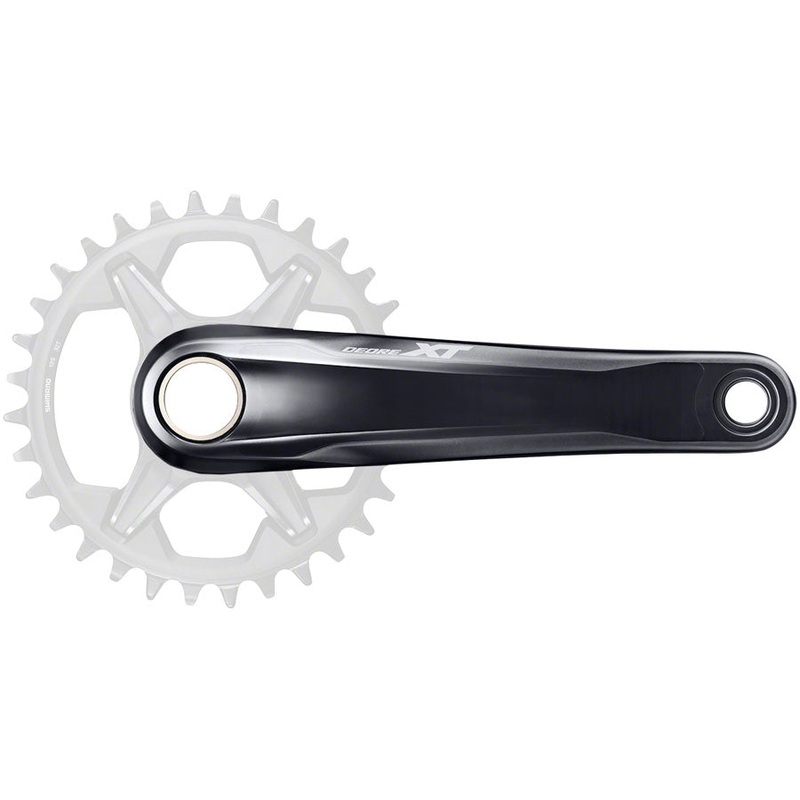 Shimano DEORE XT FC-M8130-1 Crankset – 175mm, 12-Speed, Direct Mount, Hollowtech II Spindle Interface, Black