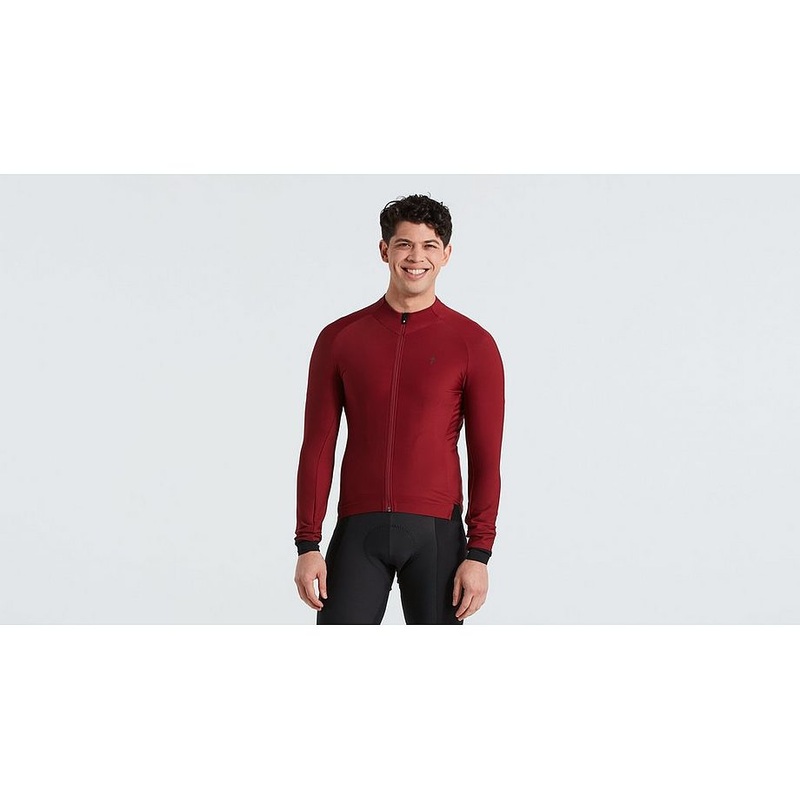 Specialized sl expert thermal jersey ls men maroon l