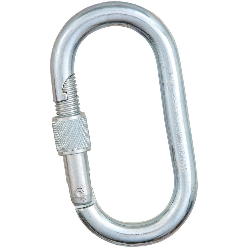 Stubai Steel Oval Carabiner – 40kN Strength, SG Design