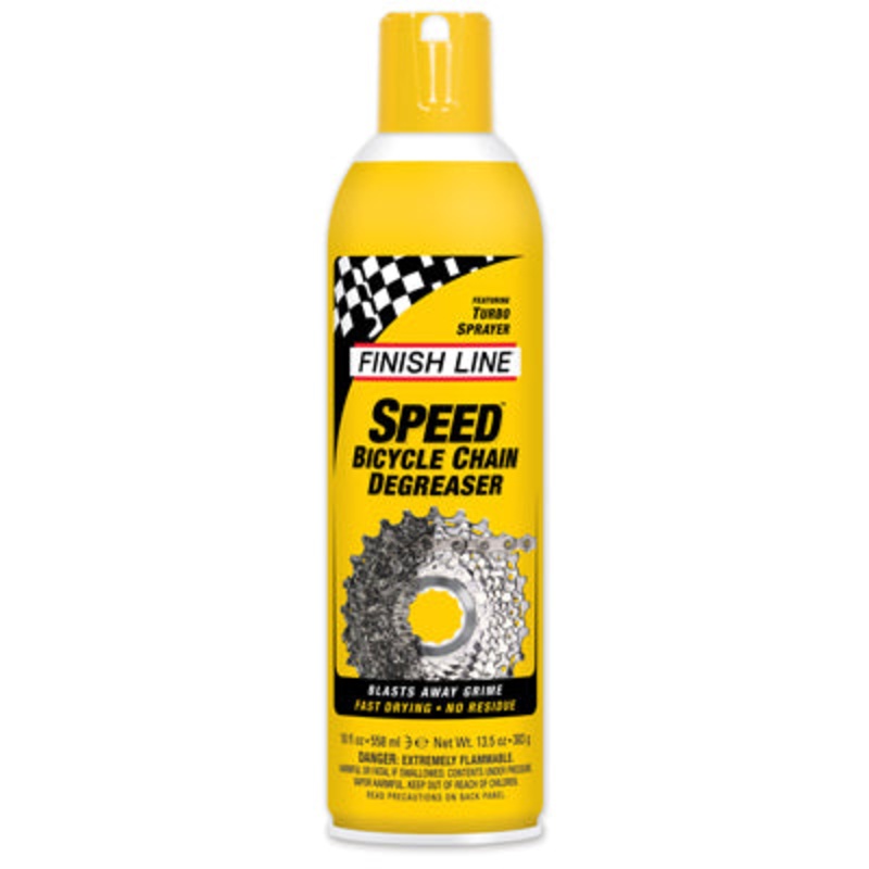 Finish Line Speed Degreaser 18Oz Aerosol Speed Bicycle Chain Degreaser Finish Line Lubesclean