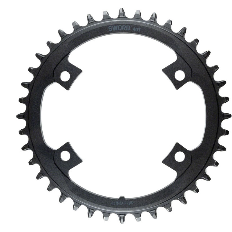 microSHIFT Sword Chainring – 40t 110 Asym BCD For 1x 9/10-Speed Black