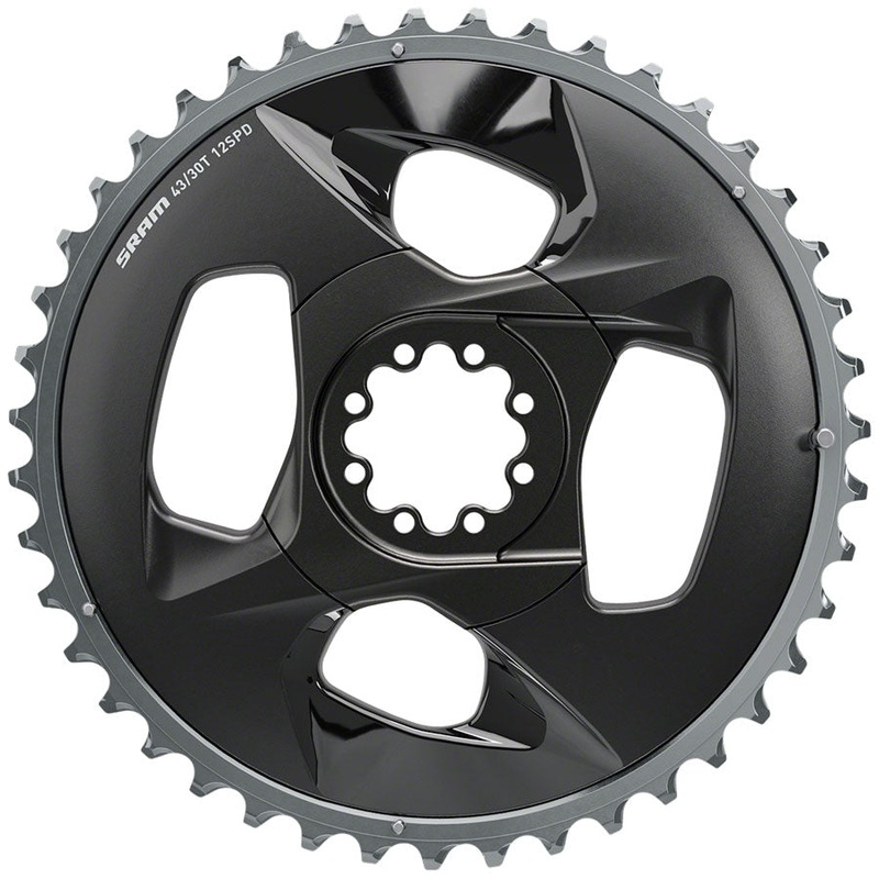 SRAM Force Wide 2×12-Speed Aluminum Chainrings Set | 43t Outer & 30t Inner, 94 BCD, X-Range Gearing, Durable Finish for Road & Gravel Cycling