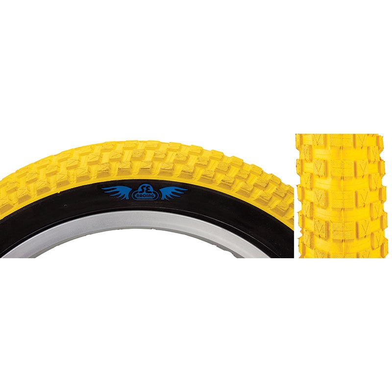 16×2.125 SE Racing Cub BMX Tire – Yellow w/ Black Sidewall