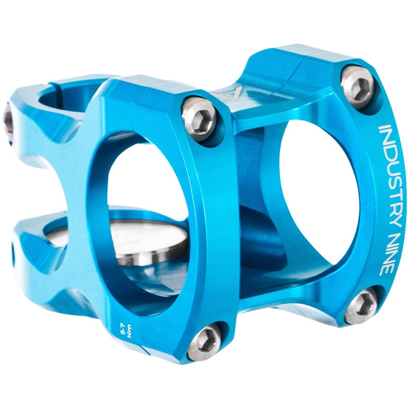 Industry Nine A35 Stem – 40mm, 35 Clamp, +/-8, 1 1/8″, Aluminum, Turquoise