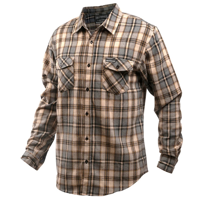 Fasthouse Saturday Night Special Flannel Shirt – Beige
