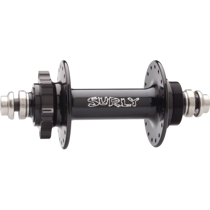 Surly Ultra New Rear Hub – Threaded x 135mm, 6-Bolt, Threaded, Black, 32H