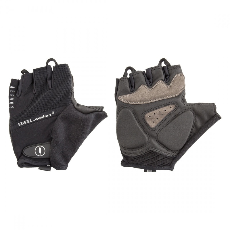Aerius Gel Glove Black MD Unisex Fingerless