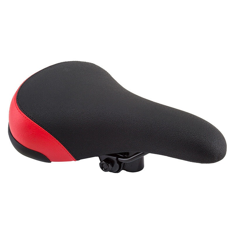 Black-Ops Mullet Saddle – BMX Railed Seat – Black & Red