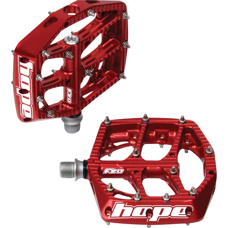Hope F20 Pedals – Platform Aluminum 9/16″ Red
