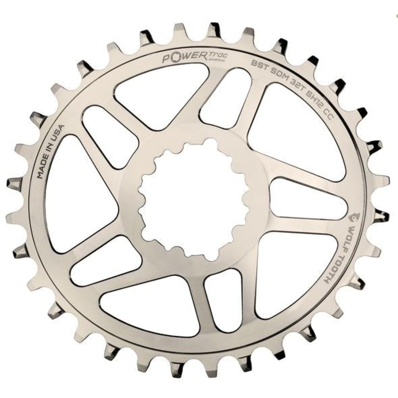 SRAM Direct Mount 32T Powertrac Elliptical Boost Chainring for Shimano Hyperglide+ Chains