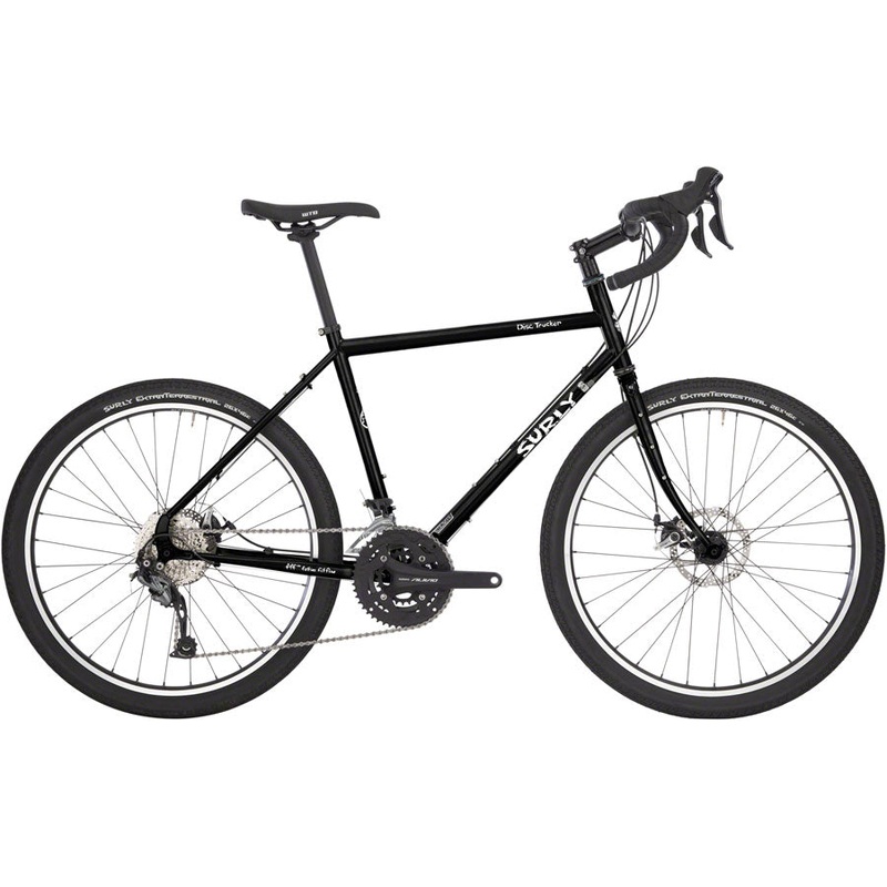 Surly Disc Trucker Bike – 26″, Steel, Hi-Viz Black, 46cm